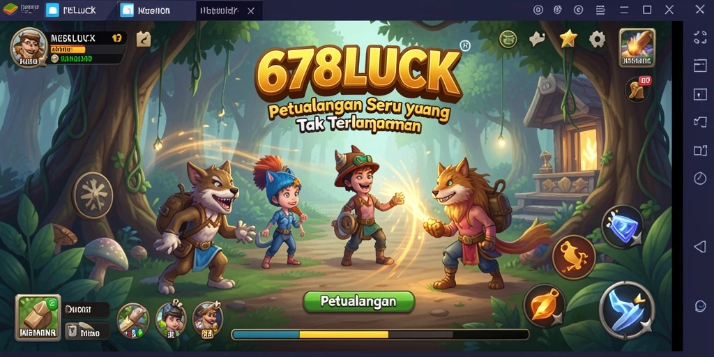 Antarmuka permainan 678LUCK yang menampilkan petualangan mendebarkan.