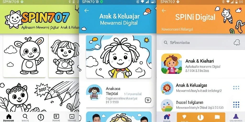 Antarmuka SPIN707 yang menyenangkan dan intuitif untuk mewarnai digital.